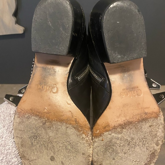 Chloe Suzanna 30MM Black/ Silver studded Bootie. - Picture 5 of 9